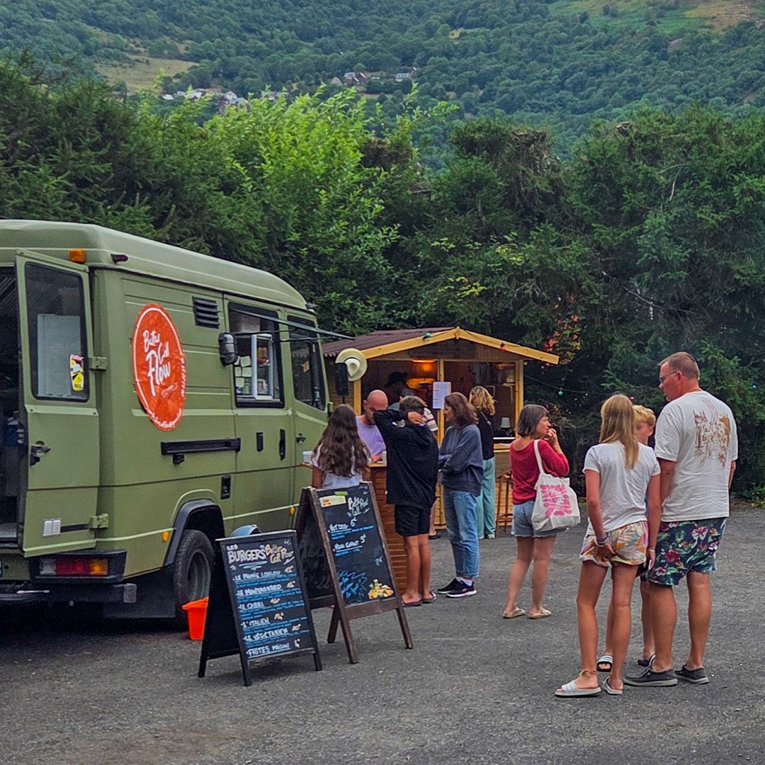 Foodtruck au Camping Luchon Pradelongue tous les étés